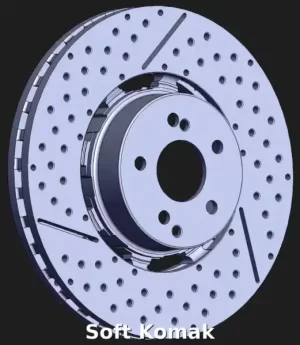 مدل cad دیسک ترمز