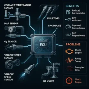 سنسور ها و عملگر های ECU 