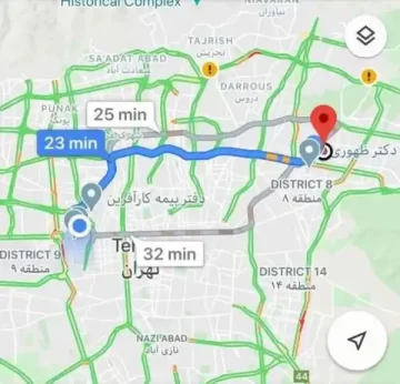 سیکل رانندگی تهران