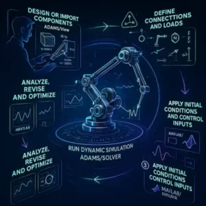 مراحل انجام کار با نرم افزار Adams