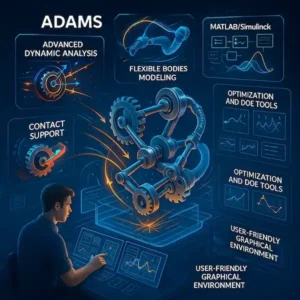 ویژگی های نرم افزار Adams