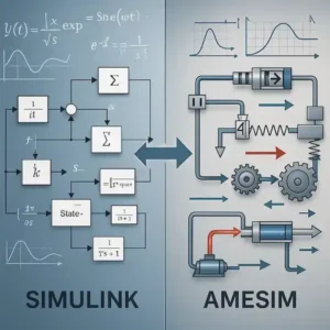 تفاوت های نرم افزار های Amesim و simulink 