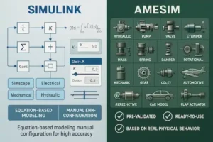 کتابخانه‌های نرم افزار های Amesim و simulink